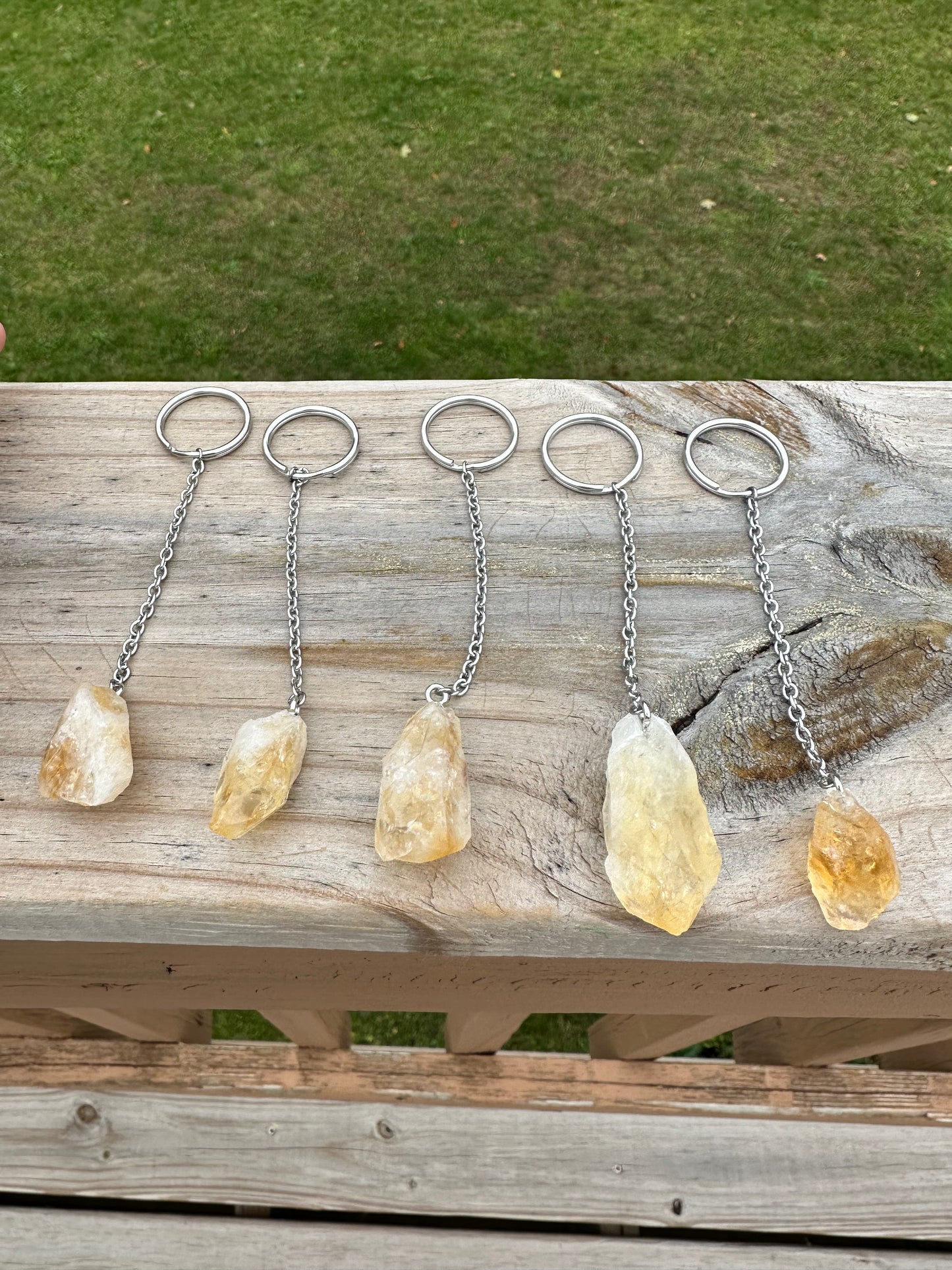 Citrine Point Keychain