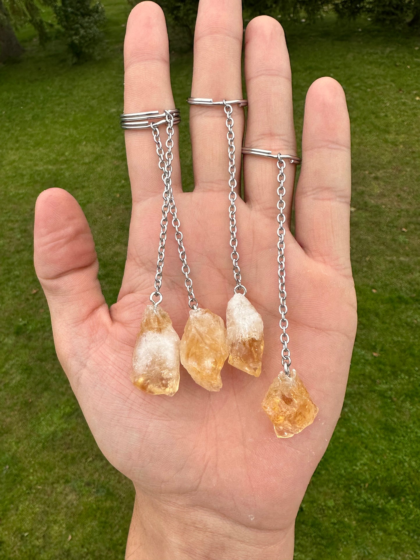 Citrine Point Keychain