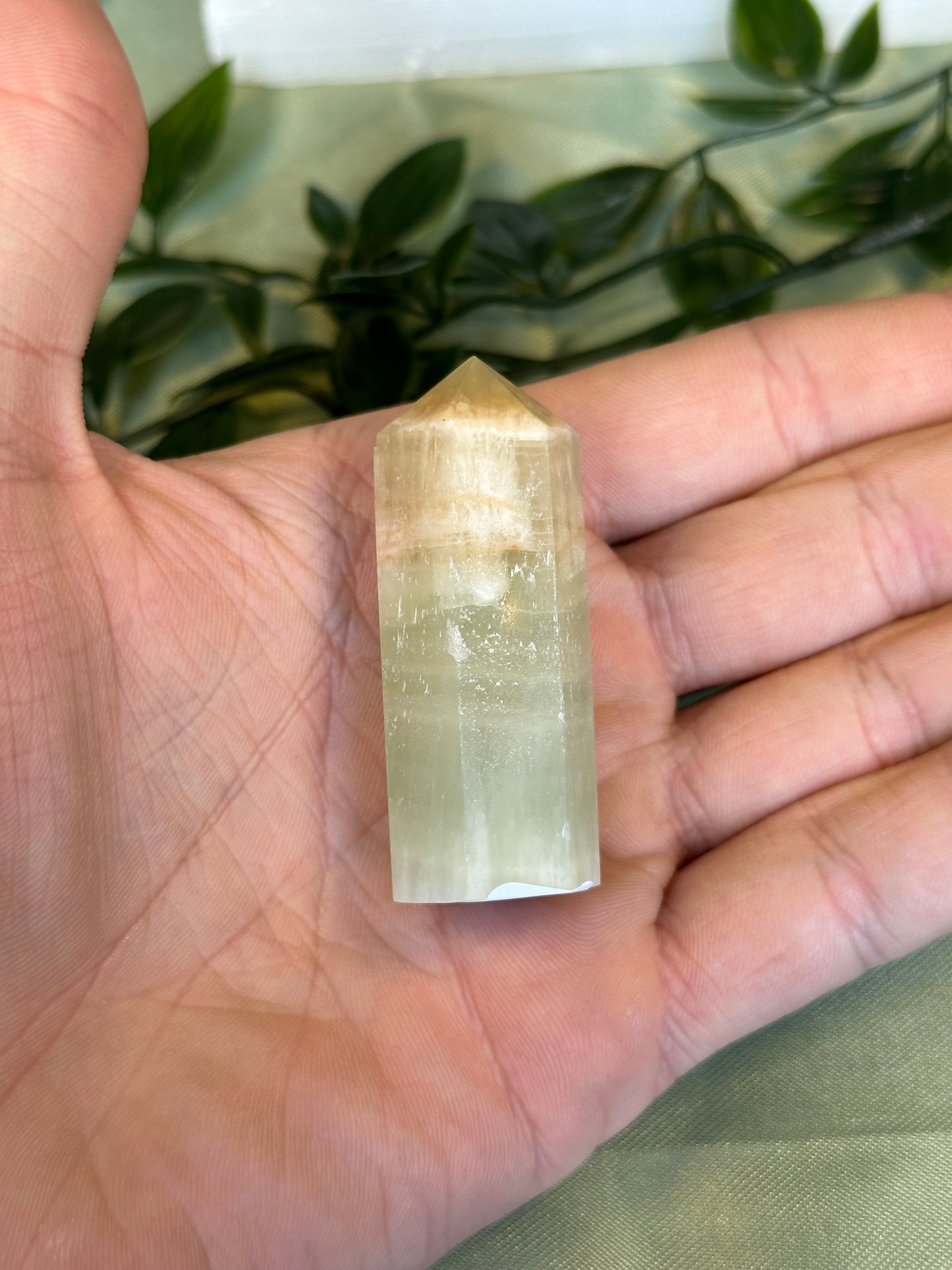 Pistachio Calcite Tower "12"