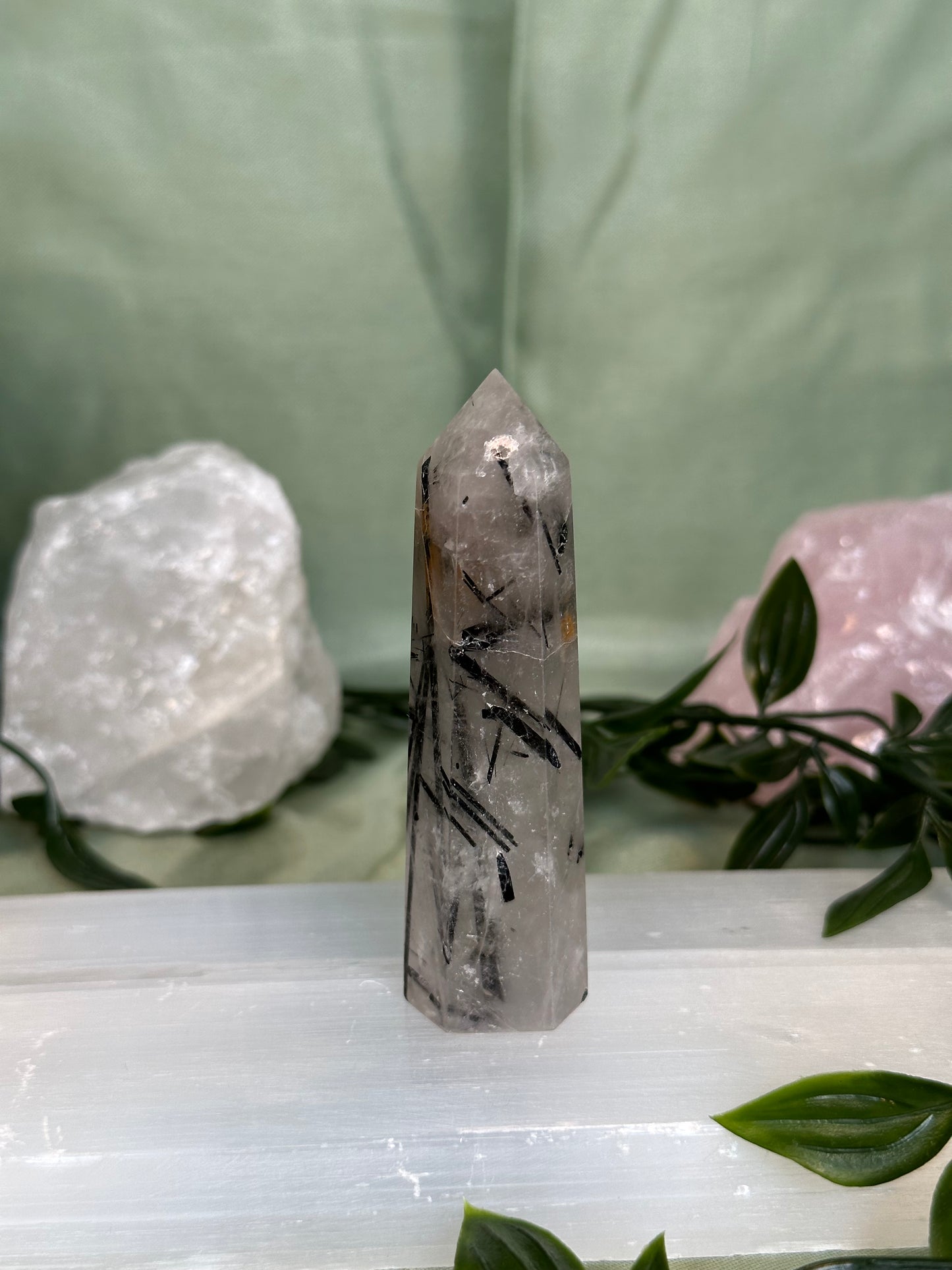 Tourmalinated Quartz Tower "16"