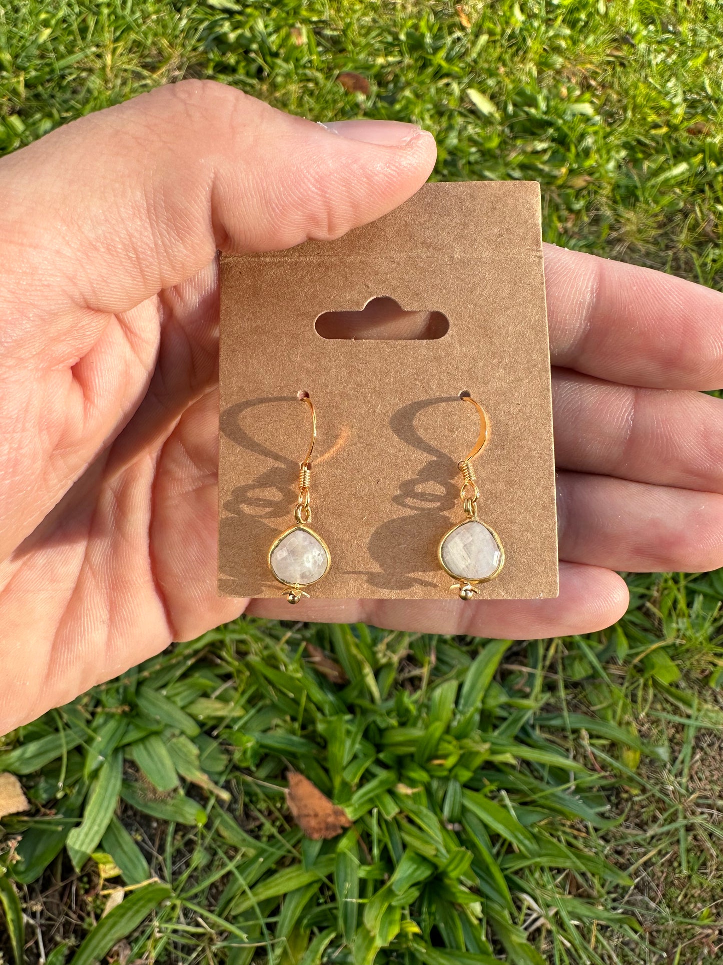 Moonstone Dangle Earrings