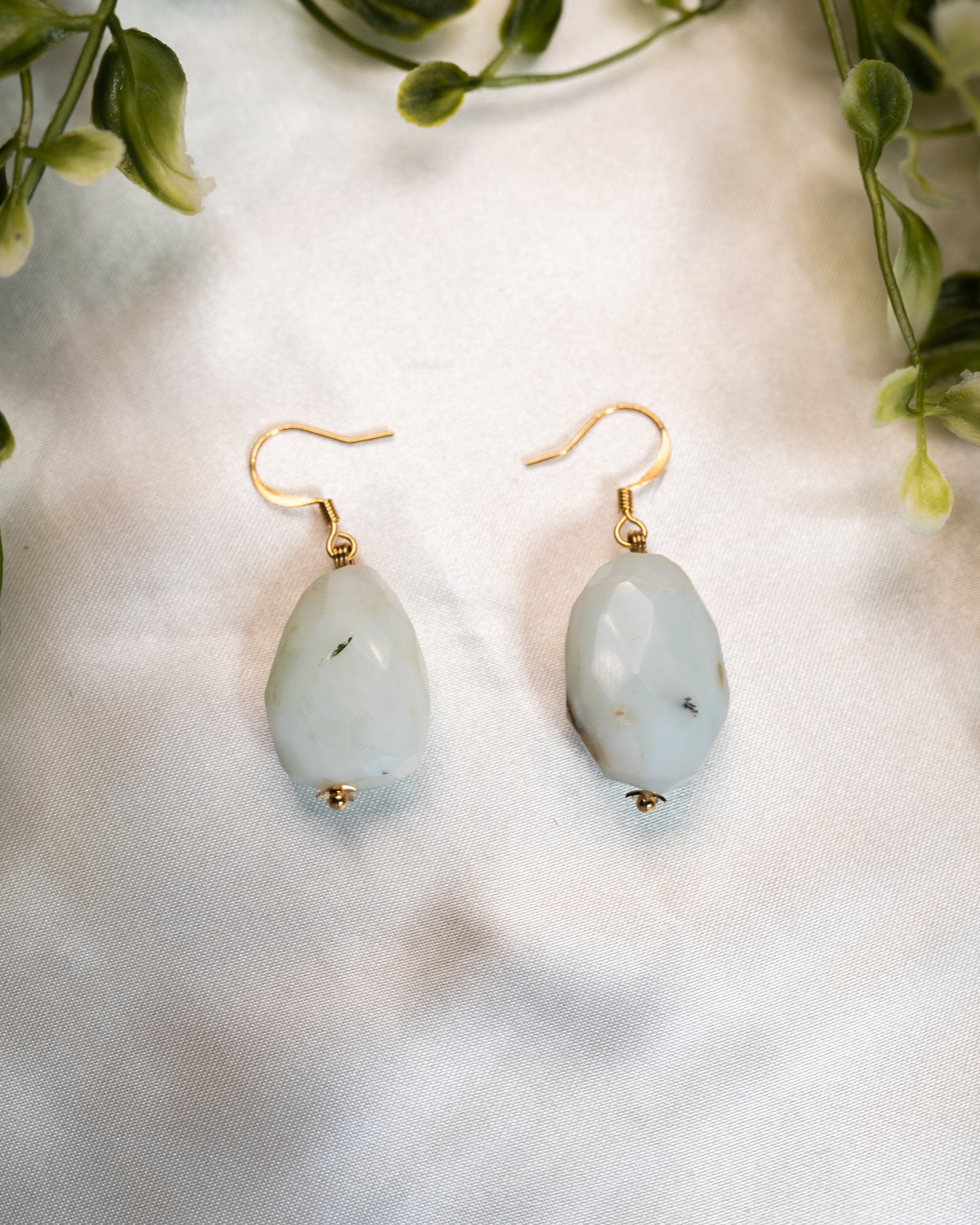 Chalcedony Dangle Earrings