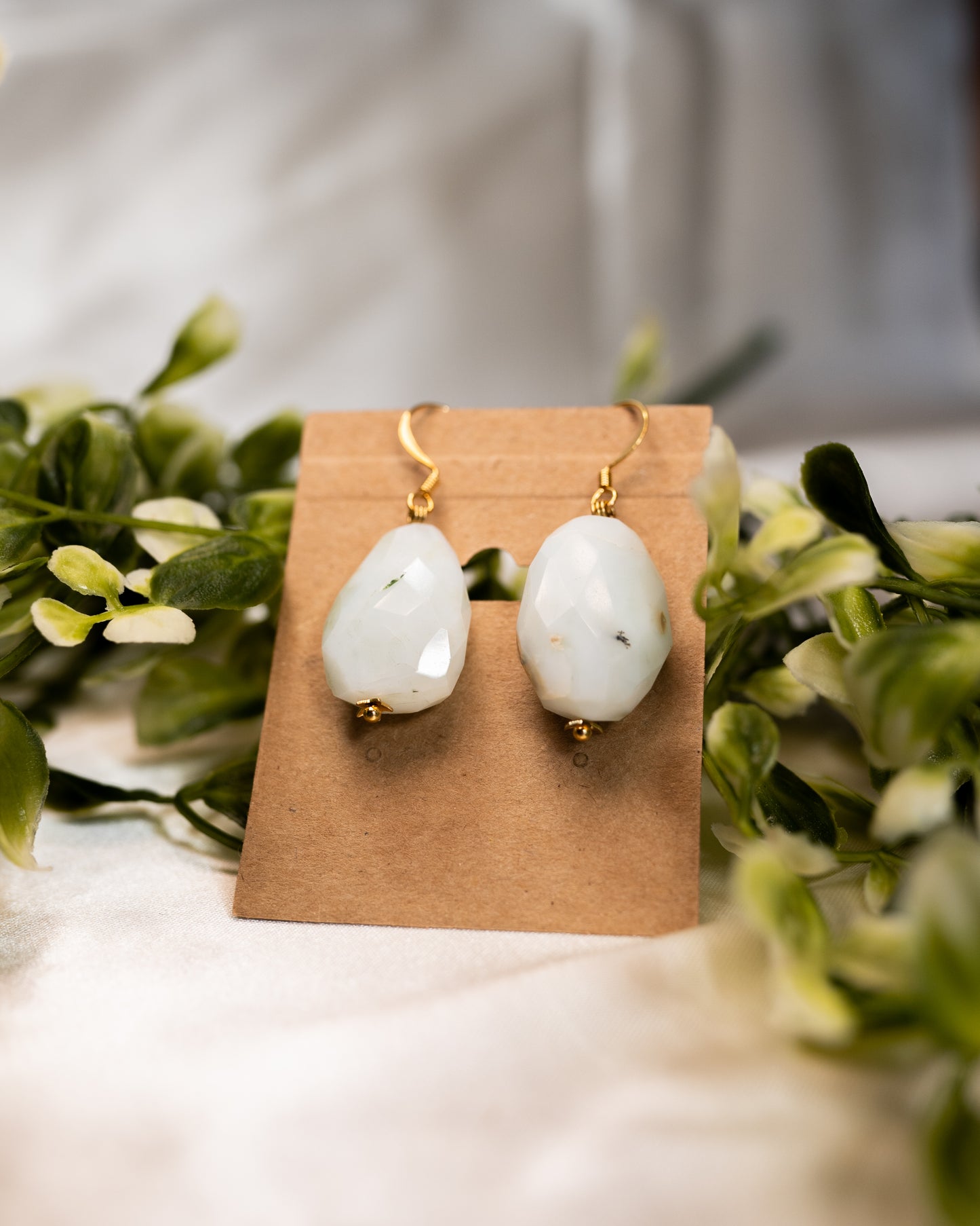 Chalcedony Dangle Earrings